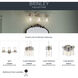 Brinley 4 Light 32 inch Brushed Nickel Wall Mt Bath 4 Arm Wall Light